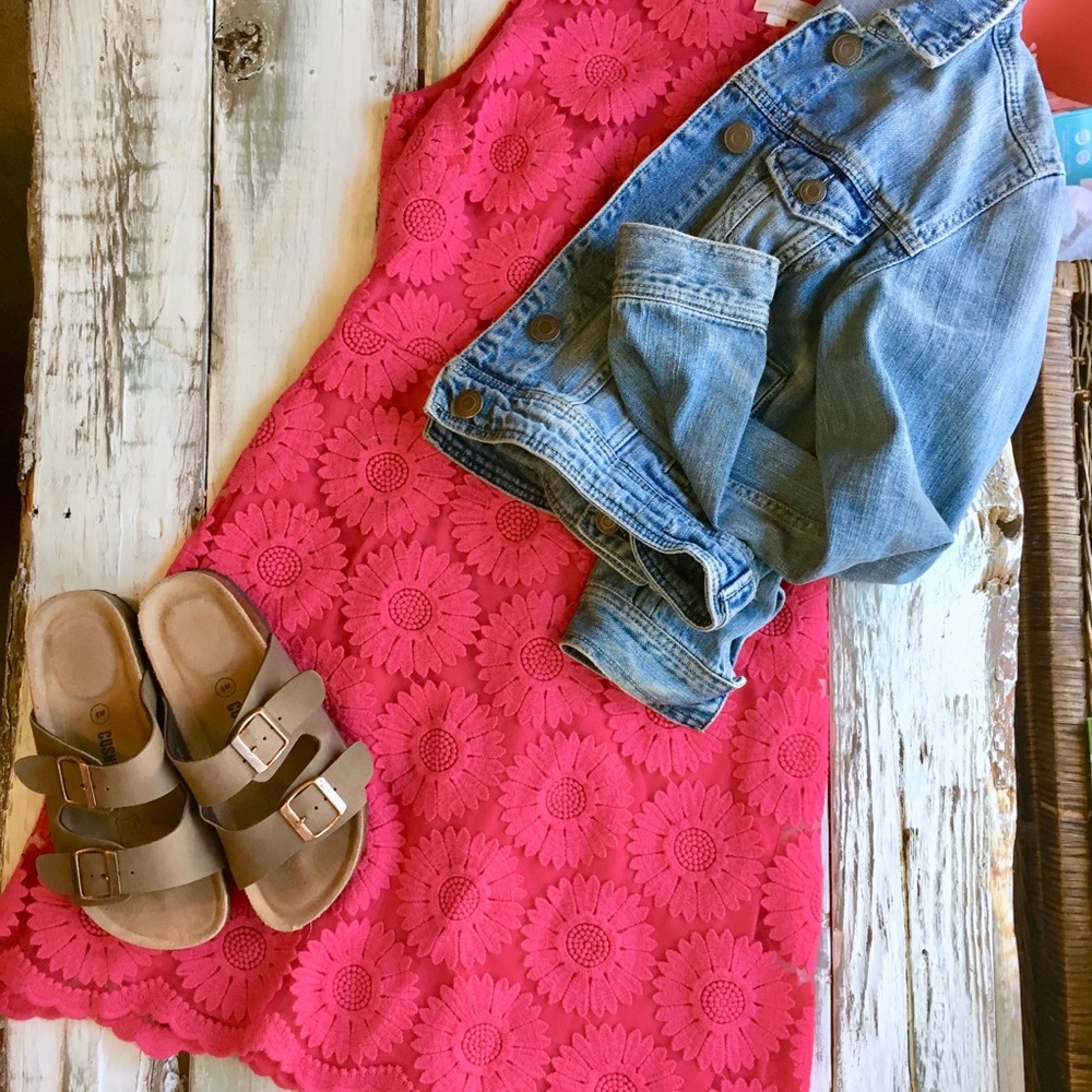 Pink Sunflower Dress